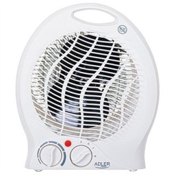 Adler Heater AD 7728 Fan Heater, 2000 W, Number of power levels 2, White