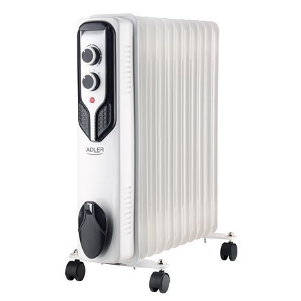 Adler Oil-Filled Radiator AD 7817	 2500 W, Number of power levels 3, White