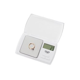 Adler Precision scale AD 3161 Maximum weight (capacity) 0.5 kg, Accuracy 0.01 g, White