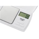 Adler Precision scale AD 3161 Maximum weight (capacity) 0.5 kg, Accuracy 0.01 g, White