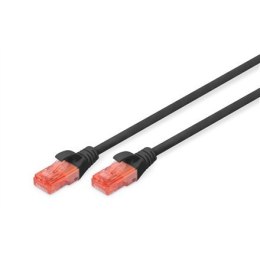 Digitus CAT 6 U-UTP Patch cord, PVC AWG 26/7, Modular RJ45 (8/8) plug, 2 m, Black