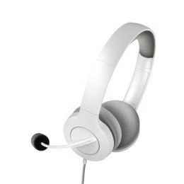 Energy Sistem Headset Office 3 White (USB and 3.5 mm plug, volume and mute control, retractable boom mic)