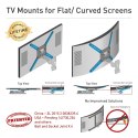 WYPRZEDAŻ Po Zwrocie Uchwyt Ścienny Barkan Flat/ Curved TV Wall Mount 3420 Wall Mount, Full motion, 29-56 ", Max Waga 25 kg