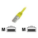 Digitus CAT 5e U-UTP Patch cord PVC AWG 26/7 Modular RJ45 (8/8) plug 1 m Yellow