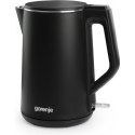 Gorenje Kettle K15DWBK Electric, 2200 W, 1.5 L, Stainless steel, 360° rotational base, Black