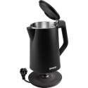 Gorenje Kettle K15DWBK Electric, 2200 W, 1.5 L, Stainless steel, 360° rotational base, Black