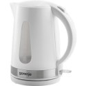 Gorenje Kettle K17WE Electric 2200 W 1.7 L Plastic + metal 360° rotational base White