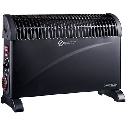 Mesko Convector Heater with Timer and Turbo Fan MS 7741b Convection Heater, 2000 W, Number of power levels 3, Black