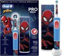 Oral-B Vitality PRO Kids Spiderman Electric Toothbrush with Travel Case, Blue