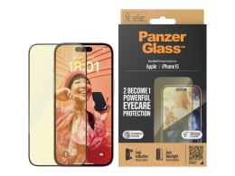 PanzerGlass Eyecare Screen Protection iPhone 2023 6.1 | Ultra-Wide Fit w. EasyAligner