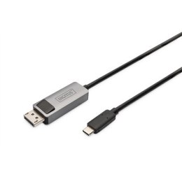 Digitus Video adapter cable Male 24 pin USB-C Male Black 20 pin DisplayPort