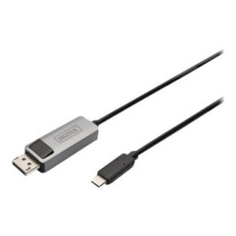 Digitus Video adapter cable Male 24 pin USB-C Male Black 20 pin DisplayPort