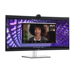 Dell | Monitor P3424WEB | 34 cali | IPS | 3440 x 1440 pikseli | Format 21:9 | Czas reakcji 5 ms | Jasność 300 cd/m² | Kolor Czar