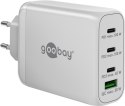 Goobay 65556 USB-C PD Multiport Quick Charger (100 W), White Goobay