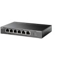 Przełącznik TP-LINK z 6 portami Gigabit, w tym 3 porty PoE+ i 1 port PoE++, model TL-SG1006PP, niesprzętowy, na biurko