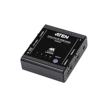 Aten 3-Port True 4K HDMI Switch VS381B Input: 3 x HDMI Type A Female; Output: 1 x HDMI Type A Female