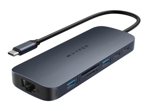 Hyper HyperDrive EcoSmart Gen.2 Dual HDMI USB-C 11-in-1 Hub w 140 W PD3.1 Pass-Thru - For MST enabled devices