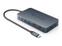 Koncentrator podróżny HyperDrive Dual HDMI 10-w-1 do M1 MacBook | Porty Ethernet LAN (RJ-45) 1 | Ilość portów HDMI 2