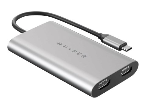 Uniwersalny adapter USB-C do podwójnego HDMI z przepustowością mocy 100W PD | USB-C do HDMI | Adapter