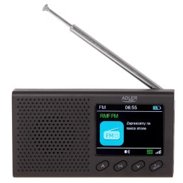 Adler AD 1198 FM Travel Radio, 87.5 - 108 MHz RDS, Speaker power 3W, Black