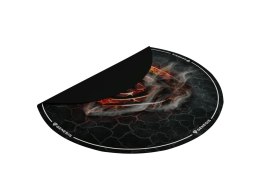 GENESIS Tellur 400 Round Lava Protective Floor Mat, 100cm, Black