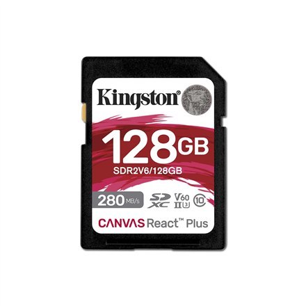 Kingston UHS-II Video Speed Class (V60) | 128 GB | Karta Pamięci SD | Klasa pamięci Class 10, UHS-II, U3, V60.