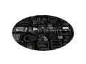 GENESIS Tellur 300 Round Gear Protective Floor Mat, 100cm, Black | Genesis Protective Floor Mat Tellur 300 Round Gear Polyester 