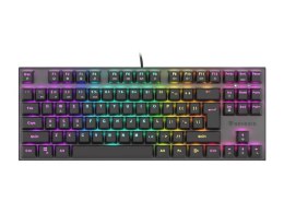 Klawiatura Mechaniczna do Gry Genesis THOR 303 TKL z Podświetleniem RGB LED, Klawiatura Gamingowa, Layout US, Kolor Czarny, Prze