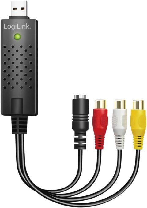 Logilink VG0030A USB 2.0 A/V grabber, USB-A/M to 3x RCA + Mini-DIN 5/F, Windows 11 Logilink