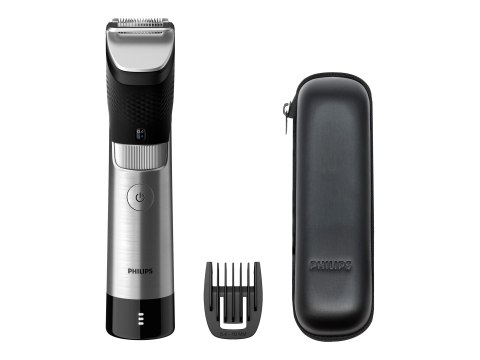 Philips | Beard Trimmer | BT9810/15 | Cordless and corded | Number of length steps 30 | Step precise 0.4 mm | Black/Silver