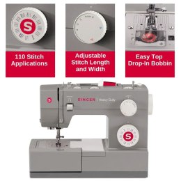 Singer | Sewing Machine | 4432 Heavy Duty | Number of stitches 110 | Number of buttonholes 1 | Grey