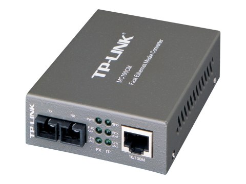 TP-LINK | 10/100Mbps Multi-Mode Media Converter | MC100CM | 10/100Base-TX | 100Base-FX