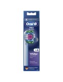 Oral-B | Wymienne główki szczoteczki do zębów | EB18-4 3D White Pro | Główki | Dla dorosłych | Liczba główek szczoteczki w zesta