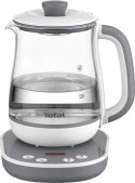 TEFAL Tastea Kettle | BJ551B10 | Tea Kettle | 1400 W | 1.5 L | Glass | 360° rotational base | Grey/White