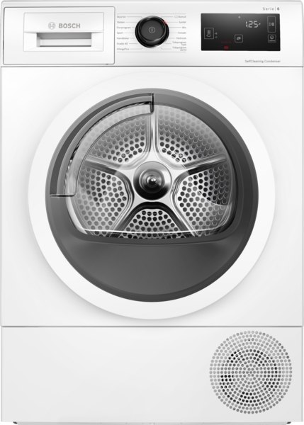 Bosch Dryer Machine with Heat Pump | WTU876IHSN | Energy efficiency class A++ | Front loading | 9 kg | LED | Depth 61.3 cm | Whi