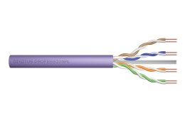 Kabel instalacyjny Digitus Cat.6 U/UTP, 305 m, simplex, Eca (EN 50575), AWG 23/1, pudełko papierowe 305 m, SX, fioletowy | Digit