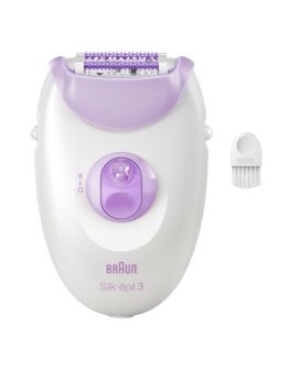 Epilator | SE3-000 Silk épil 3 | Number of power levels 2 | White/Purple