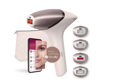 IPL Hair Removal Device with SenseIQ | BRI977/00 Lumea 9900 Series | Bulb lifetime (flashes) 450.000 | Number of power levels 5 