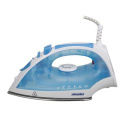 Iron Mesko MS 5023 Blue/Biały, 2200 W, With cord, Anti-scale system, Vertical steam function