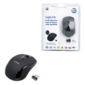 Logilink Maus optisch Funk 2.4 GHz wireless, Black, 2.4GH wireless mini Mysz with autolink