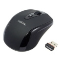 Logilink Maus optisch Funk 2.4 GHz wireless, Black, 2.4GH wireless mini Mysz with autolink