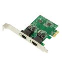 Logilink PC0075, 2-port Gigabit PCI Express network card Logilink 2 x Gigabit Lan (RJ 45) PCIe Logilink PC0075, 2-port Gigabit PCI Express network card Logilink 2 x Gigabit Lan (RJ 45) PCIe