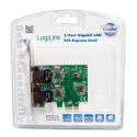 Logilink PC0075, 2-port Gigabit PCI Express network card Logilink 2 x Gigabit Lan (RJ 45) PCIe Logilink PC0075, 2-port Gigabit PCI Express network card Logilink 2 x Gigabit Lan (RJ 45) PCIe