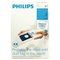 Philips disposable dust bag FC8021/03 Dust Bag 4pcs, • AirStar: FC8220 - FC8229• City-Line: FC8400 - FC8439, HR8368 - HR8378• Ea