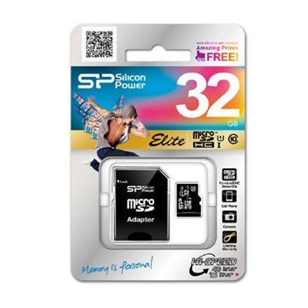 Silicon Power Elite UHS-I 16 GB, MicroSDHC, Flash memory class 10, SD adapter Silicon Power Elite UHS-I 16 GB, MicroSDHC, Flash memory class 10, SD adapter