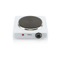 Płyta grzewcza Tristar KP-6185 Number of burners/cooking zones 1, Stainless steel, Control type Rotary, Black, Biały