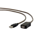 Cablexpert Active USB 2.0 extension cable UAE-01-10M USB, USB 2.0 female (type A), 10 m, Black