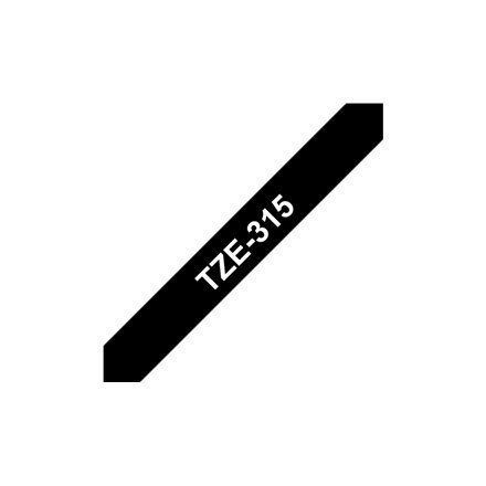 Brother TZe-315 Laminated tape White on Black, TZe, 0.6 cm, 8 m Brother TZe-315 Laminated tape White on Black, TZe, 0.6 cm, 8 m