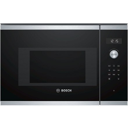 Kuchenka mikrofalowa Bosch Microwave Oven BFL524MS0 20 L, Retractable, Rotary knob, round, Touch Control 800W Black