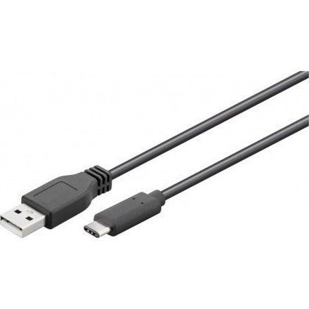 Goobay USB 2.0 cable 1,8 m, Black, USB 2.0 male (type A), USB-C male